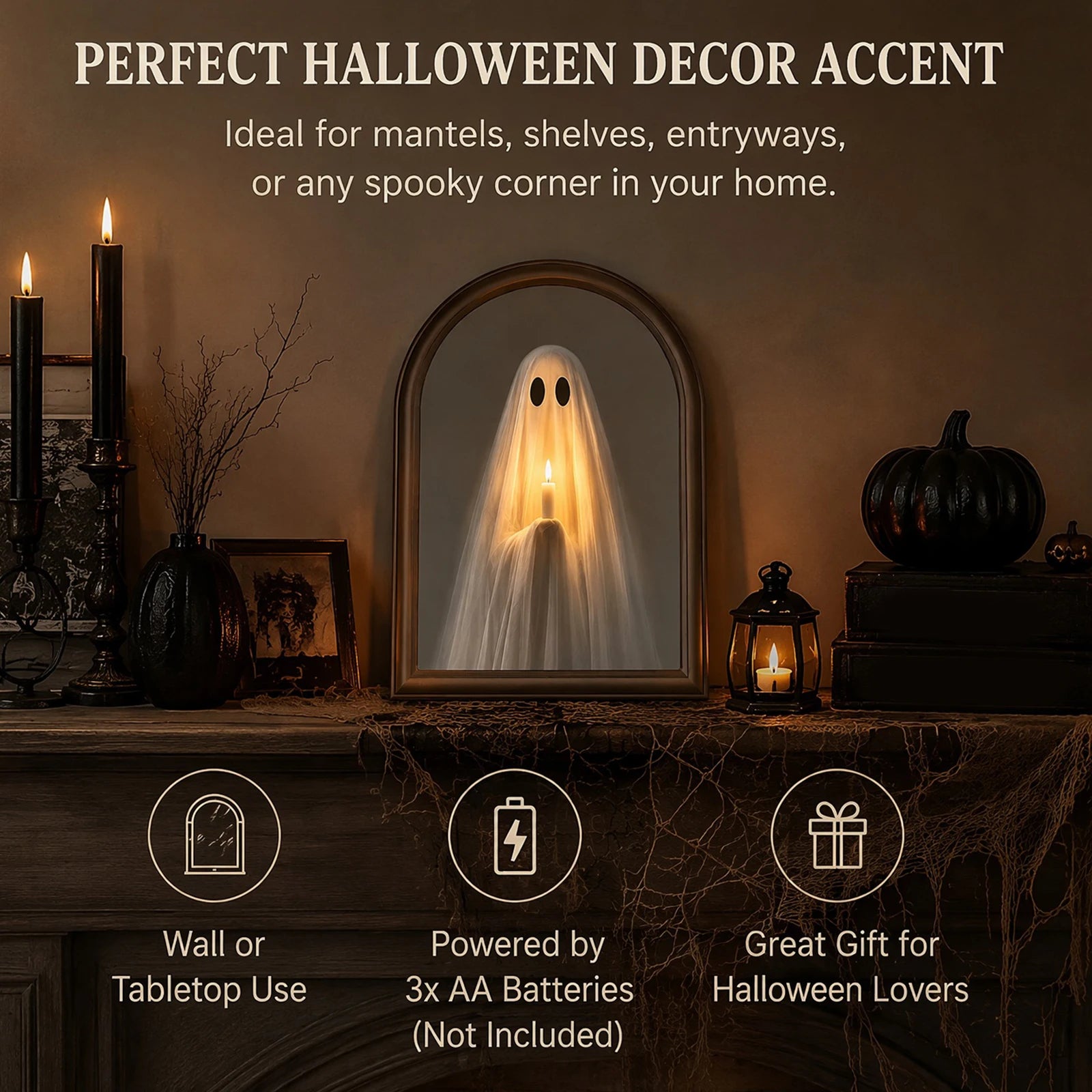 Light Up Ghost Mirror
