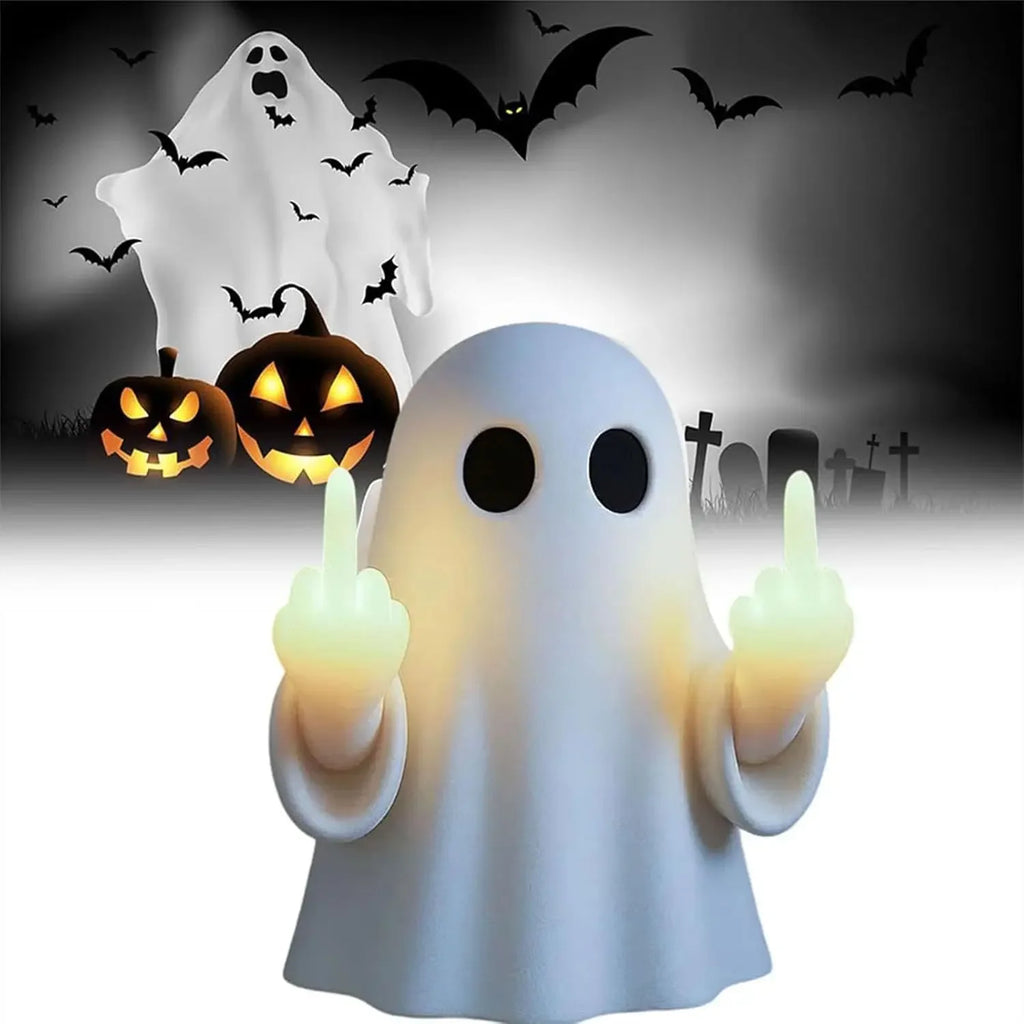 Halloween Ghost Middle Finger Glow Night Light