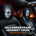 Ghost Car Headrest Cover Double Sided