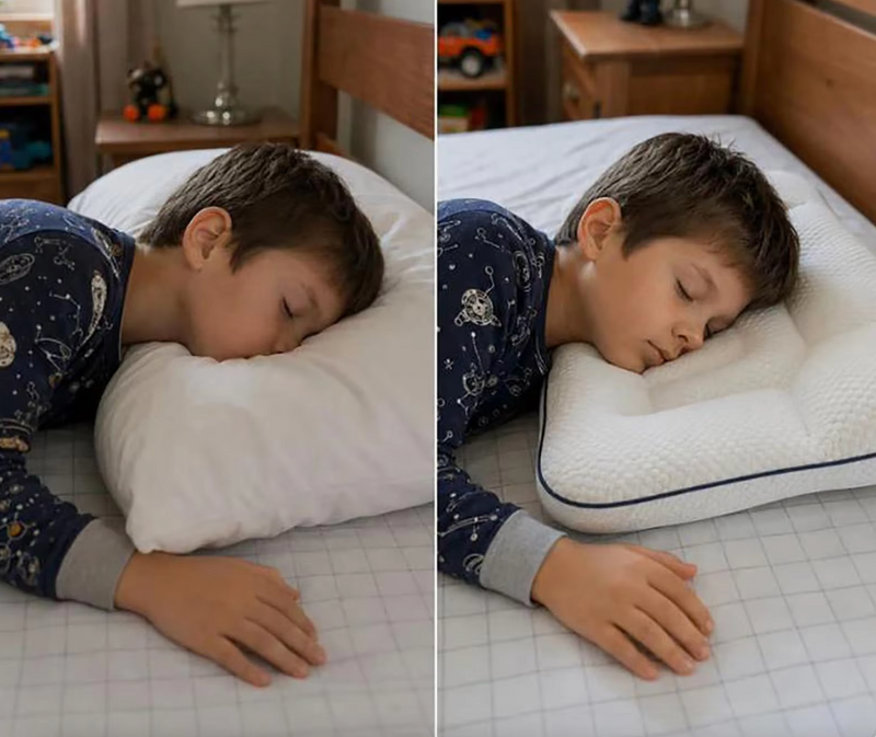 It's Not Genetics. His Pillow Was Never Actually Sized for Him.